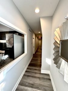 Private pilot lounge and meeting room at Hangar V